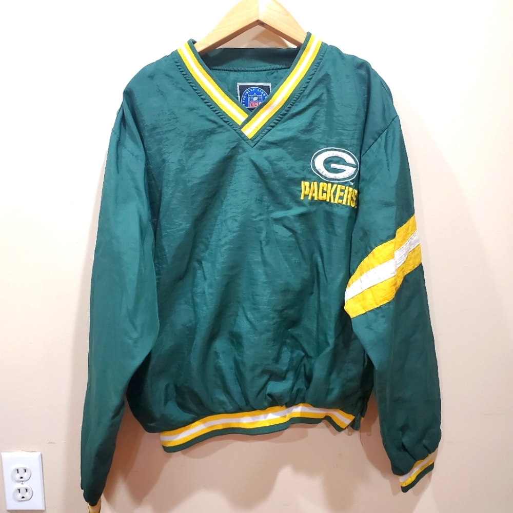 Vintage Green Bag Packers Puller Over Jacket